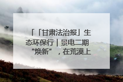 「甘肃法治报」生态环保行｜景电二期“焕新”，在荒漠上筑起一道绿色长城