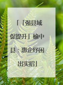 「强县域 促提升」榆中县：惠企纾困出实招