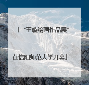 “王璇绘画作品展”在信阳师范大学开幕