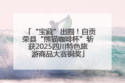 “宝藏”出圈！自贡荣县“熊猫咖啡杯”斩获2025四川特色旅游商品大赛铜奖