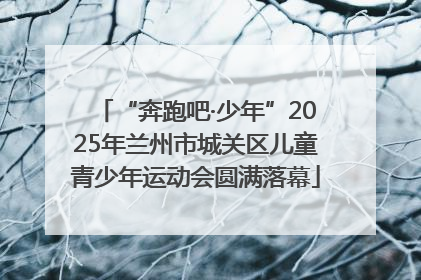 “奔跑吧·少年”2025年兰州市城关区儿童青少年运动会圆满落幕