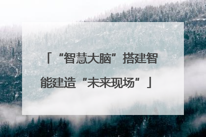 “智慧大脑”搭建智能建造“未来现场”