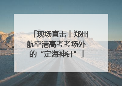 现场直击丨郑州航空港高考考场外的“定海神针”
