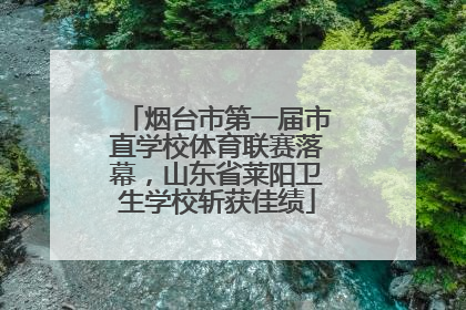 烟台市第一届市直学校体育联赛落幕，山东省莱阳卫生学校斩获佳绩