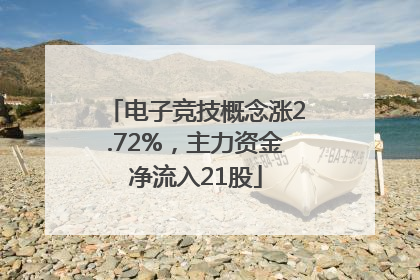 电子竞技概念涨2.72%，主力资金净流入21股