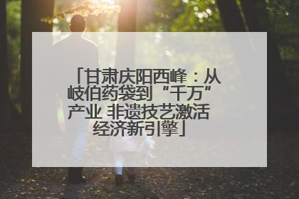 甘肃庆阳西峰：从岐伯药袋到“千万”产业 非遗技艺激活经济新引擎