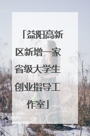 益阳高新区新增一家省级大学生创业指导工作室