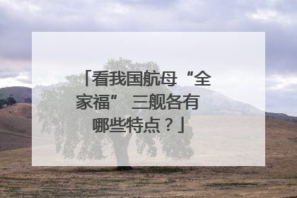 看我国航母“全家福” 三舰各有哪些特点？