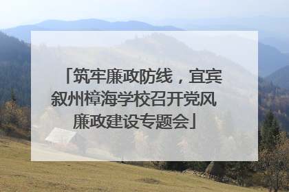 筑牢廉政防线，宜宾叙州樟海学校召开党风廉政建设专题会