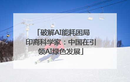 破解AI能耗困局 印裔科学家：中国在引领AI绿色发展
