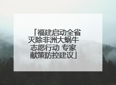 福建启动全省灭除非洲大蜗牛志愿行动 专家献策防控建议