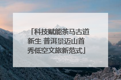 科技赋能茶马古道新生 普洱景迈山首秀低空文旅新范式