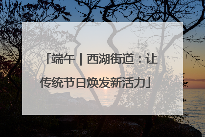 端午｜西湖街道：让传统节日焕发新活力