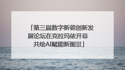 第三届数字新疆创新发展论坛在克拉玛依开幕 共绘AI赋能新图景