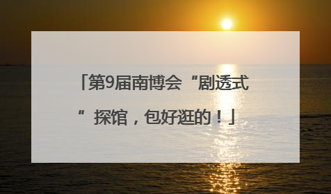 第9届南博会“剧透式”探馆，包好逛的！