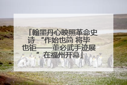 翰墨丹心映照革命史诗 “作始也简 将毕也钜——董必武手迹展”在福州开幕