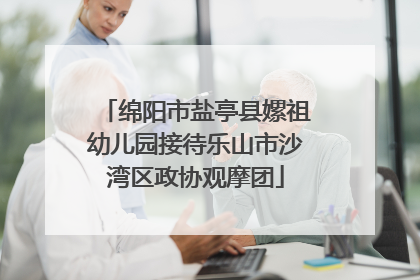绵阳市盐亭县嫘祖幼儿园接待乐山市沙湾区政协观摩团