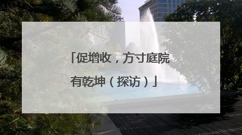 促增收，方寸庭院有乾坤（探访）