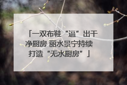 一双布鞋“逼”出干净厨房 丽水景宁持续打造“无水厨房”