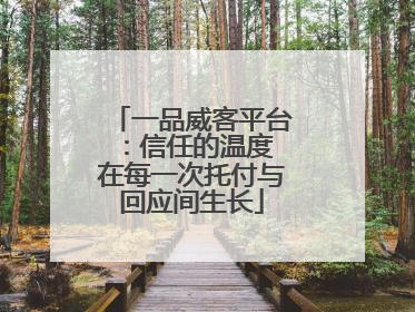 一品威客平台：信任的温度 在每一次托付与回应间生长
