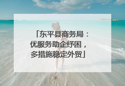 东平县商务局：优服务助企纾困，多措施稳定外贸
