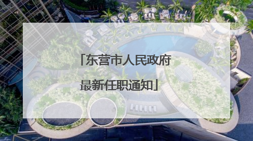 东营市人民政府最新任职通知