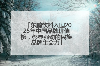 东鹏饮料入围2025年中国品牌价值榜，彰显强劲的民族品牌生命力