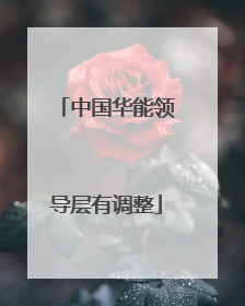 中国华能领导层有调整