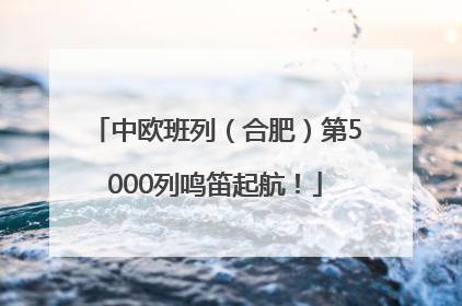 中欧班列（合肥）第5000列鸣笛起航！