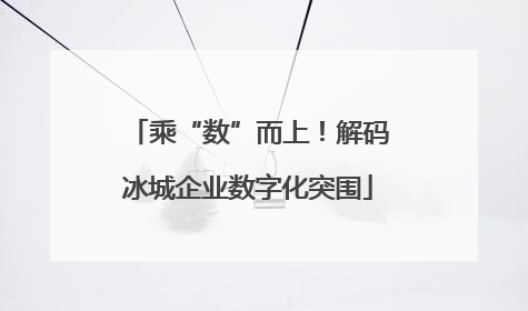 乘“数”而上！解码冰城企业数字化突围