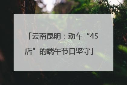云南昆明：动车“4S店”的端午节日坚守