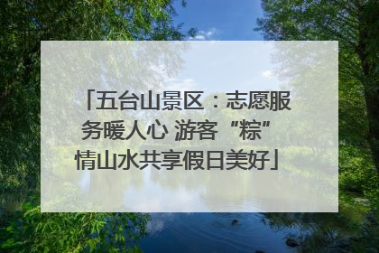 五台山景区：志愿服务暖人心 游客“粽”情山水共享假日美好