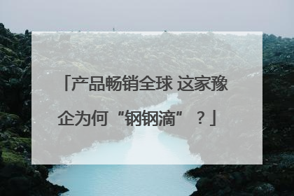 产品畅销全球 这家豫企为何“钢钢滴”？