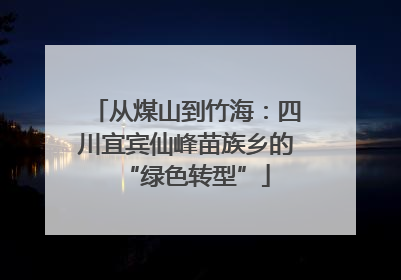 从煤山到竹海：四川宜宾仙峰苗族乡的“绿色转型”
