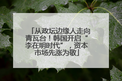 从政坛边缘人走向青瓦台！韩国开启“李在明时代”，资本市场先涨为敬