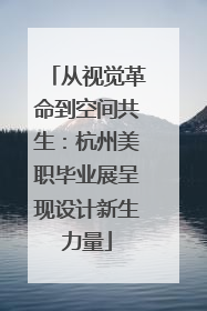 从视觉革命到空间共生：杭州美职毕业展呈现设计新生力量