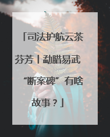 司法护航云茶芬芳丨勐腊易武“断案碑”有啥故事？