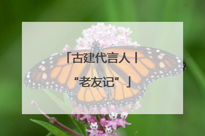 古建代言人丨“老友记”