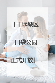 十堰城区一口袋公园正式开放