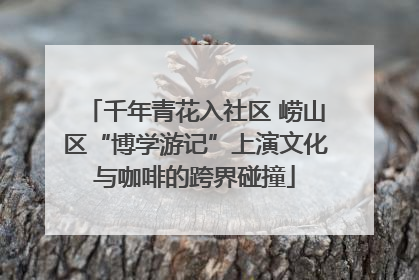 千年青花入社区 崂山区“博学游记”上演文化与咖啡的跨界碰撞