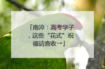 南漳：高考学子，这些“花式”祝福请查收→