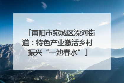 南阳市宛城区溧河街道：特色产业激活乡村振兴“一池春水”