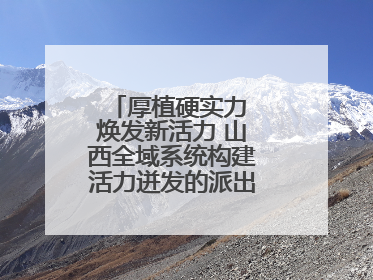 厚植硬实力 焕发新活力 山西全域系统构建活力迸发的派出所工作新生态