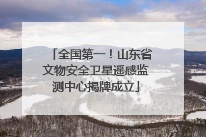 全国第一！山东省文物安全卫星遥感监测中心揭牌成立