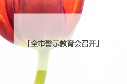 全市警示教育会召开