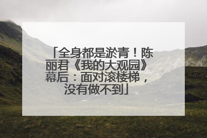 全身都是淤青！陈丽君《我的大观园》幕后：面对滚楼梯，没有做不到