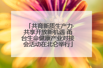 共育新质生产力·共享开放新机遇 甬台生命健康产业对接会活动在北仑举行
