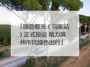 国勤智充（马家站）正式投运 助力滨州市民绿色出行