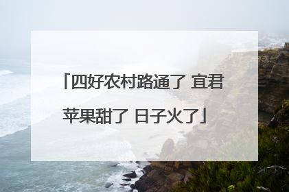 四好农村路通了 宜君苹果甜了 日子火了