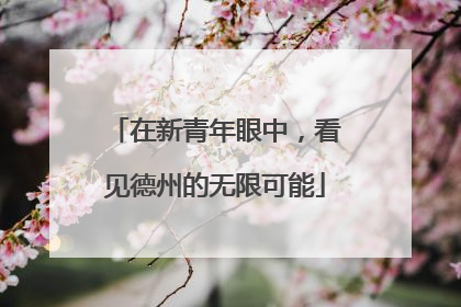 在新青年眼中，看见德州的无限可能